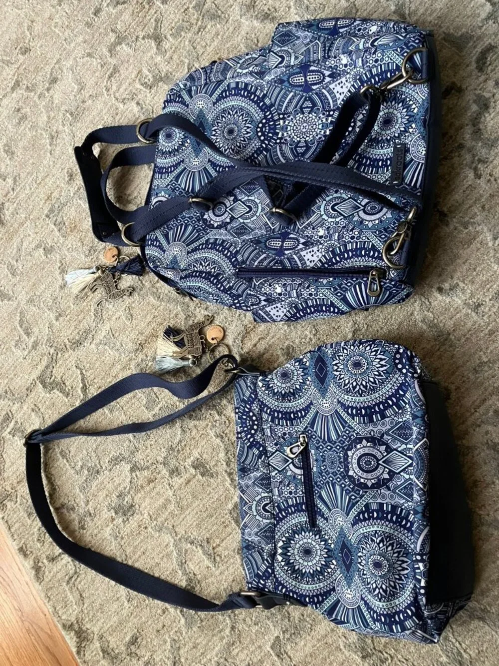 Sakroots loyola backpack and crossbody bag